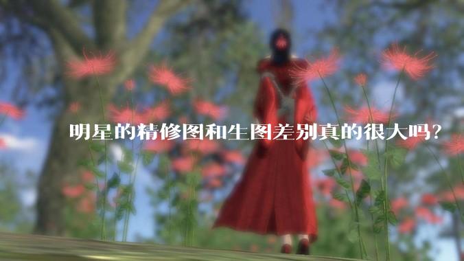 明星的精修图和生图差别真的很大吗？