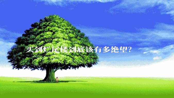 买到烂尾楼到底该有多绝望？