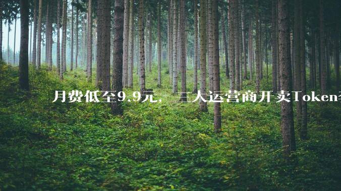 月费低至9.9元，三大运营商开卖Token套餐，值吗？_服务_中国电信_用户