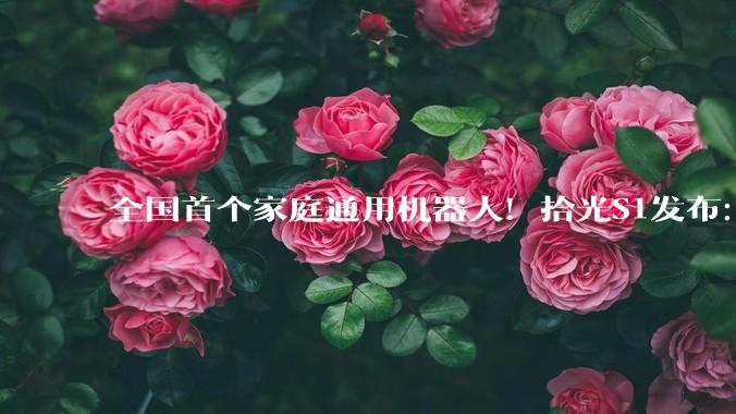 全国首个家庭通用机器人！拾光S1发布：能自主做饭、叠衣、陪聊_场景_动作_人形
