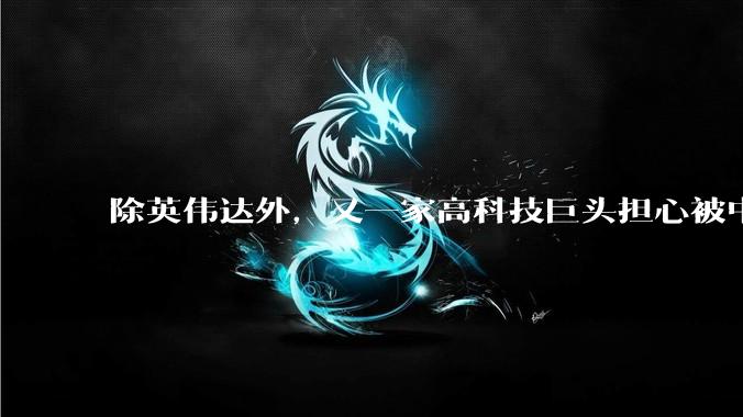 除英伟达外，又一家高科技巨头担心被中企超过，担心失去中国市场_限制_企业_言论
