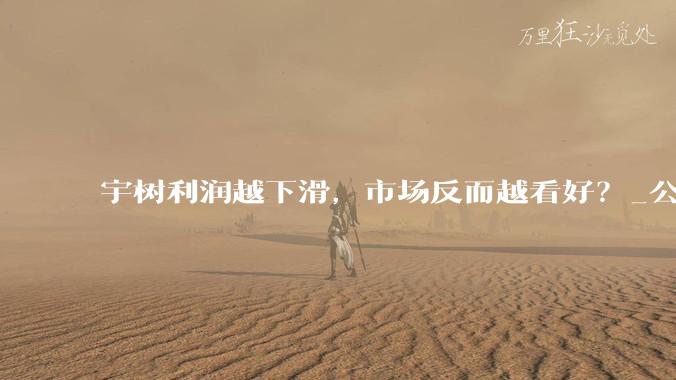 宇树利润越下滑，市场反而越看好？_公司_费用_春晚