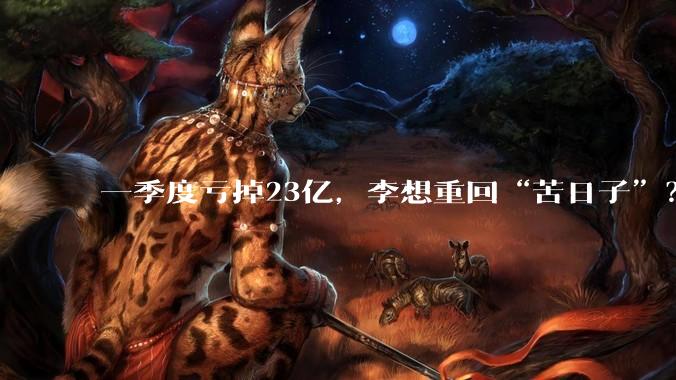 一季度亏掉23亿，李想重回“苦日子”？_理想_汽车_同比减少