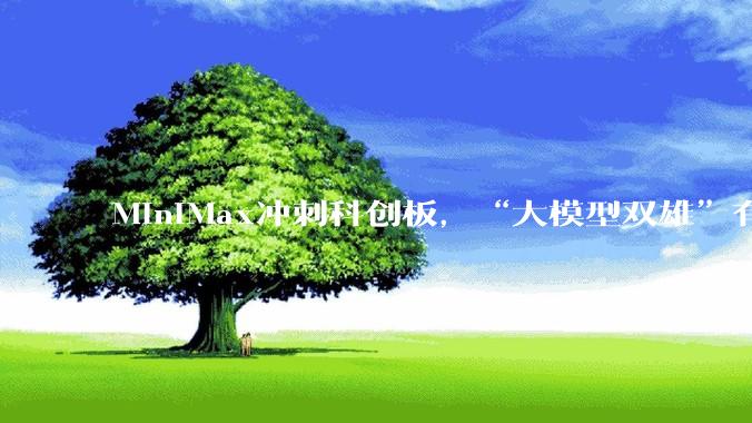 MiniMax冲刺科创板，“大模型双雄”有望会师A股_智谱_上市_市场