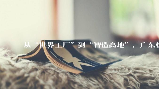 从“世界工厂”到“智造高地”，广东机器人产业到底有多硬核？_斯达_智能_爆米花
