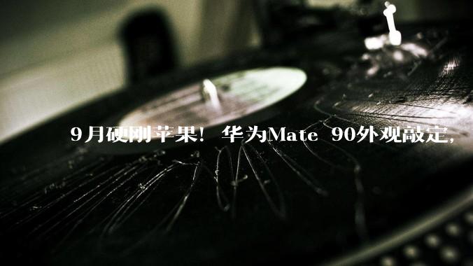 9月硬刚苹果！华为Mate 90外观敲定，首发“逻辑折叠”麒麟芯亮剑_系列_Pro_技术实力