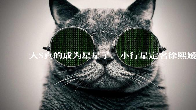 大S真的成为星星了，小行星定名徐熙媛，编号208663号_徐熙娣_天文_姐姐