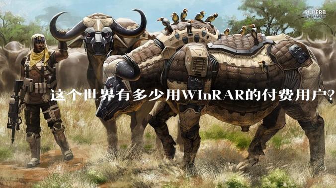 这个世界有多少用WinRAR的付费用户？