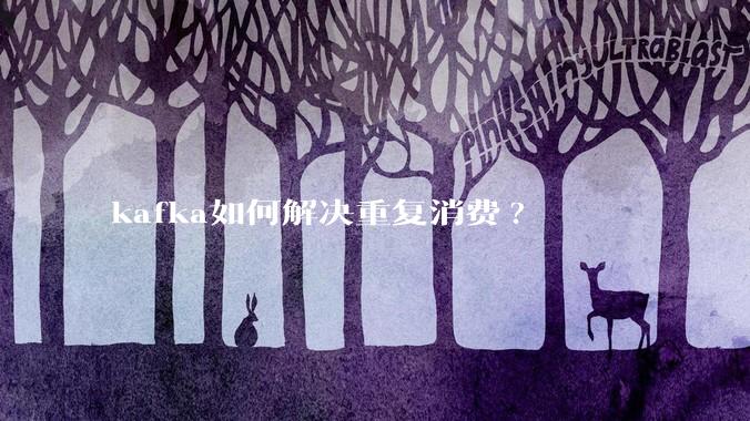 kafka如何解决重复消费?