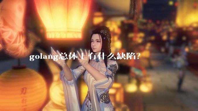 golang总体上有什么缺陷？